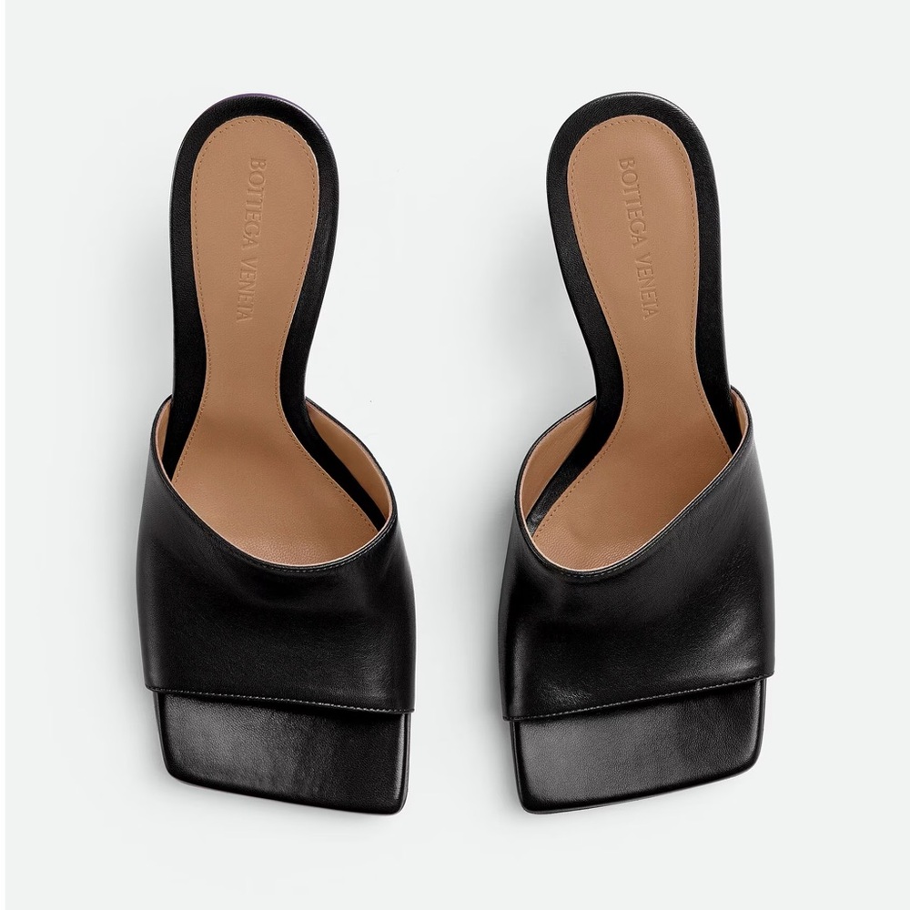 Bottega Veneta Black Stretch Mules